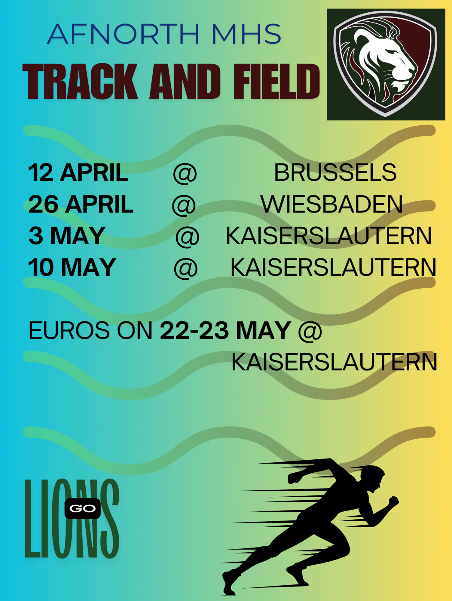 Track schedule