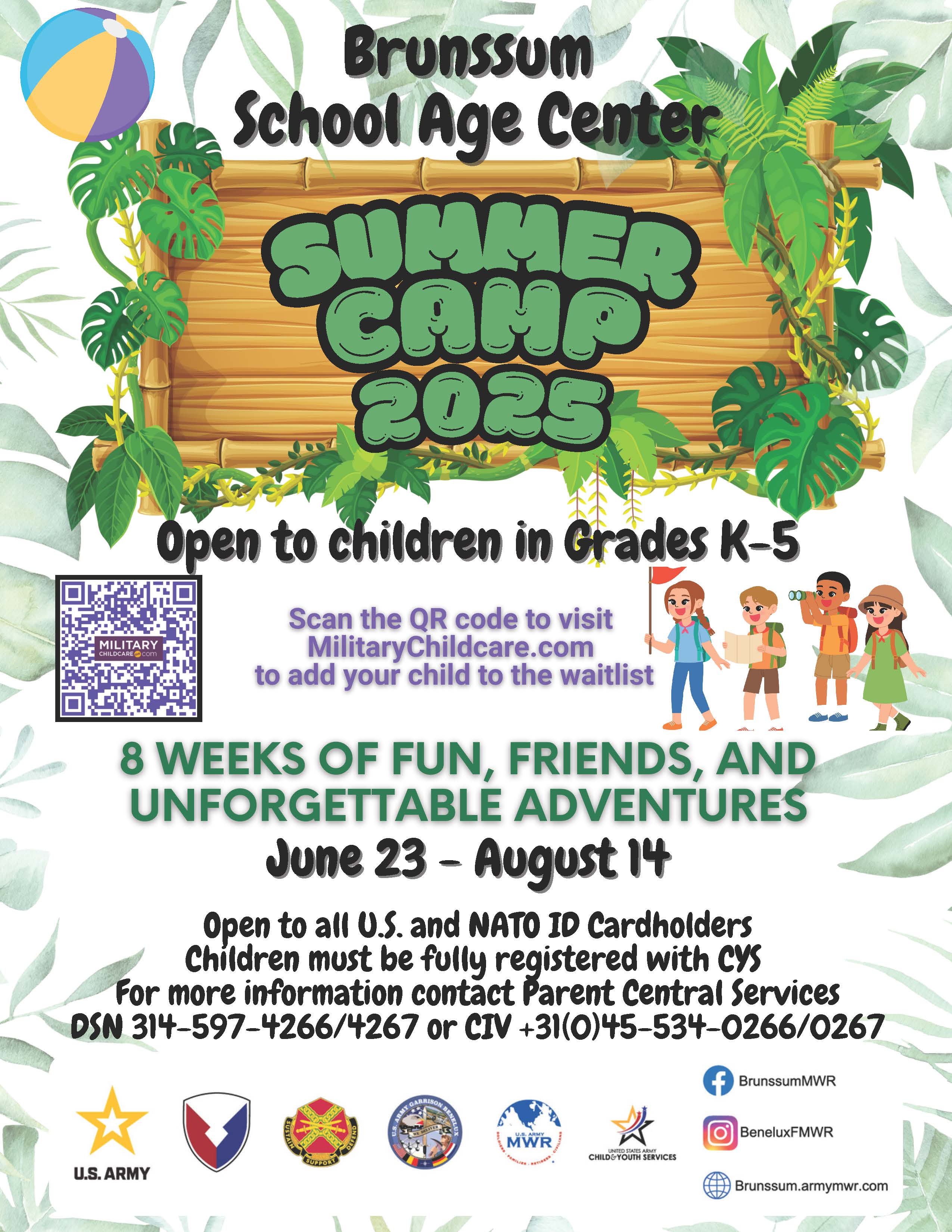 Summer Camp SAC 6/23-8/14