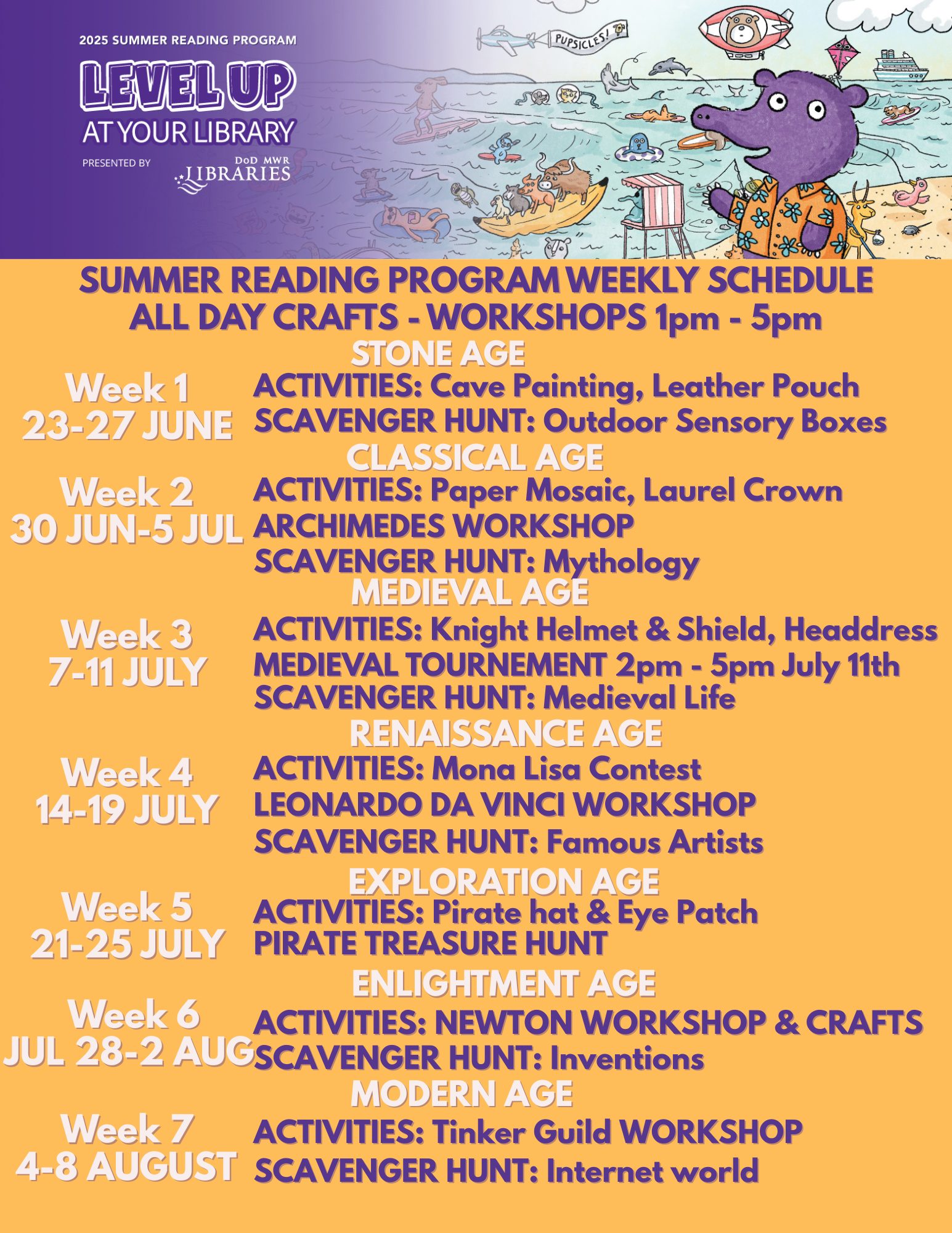 JFC library summer reading program starts June 1 and runs through the summer