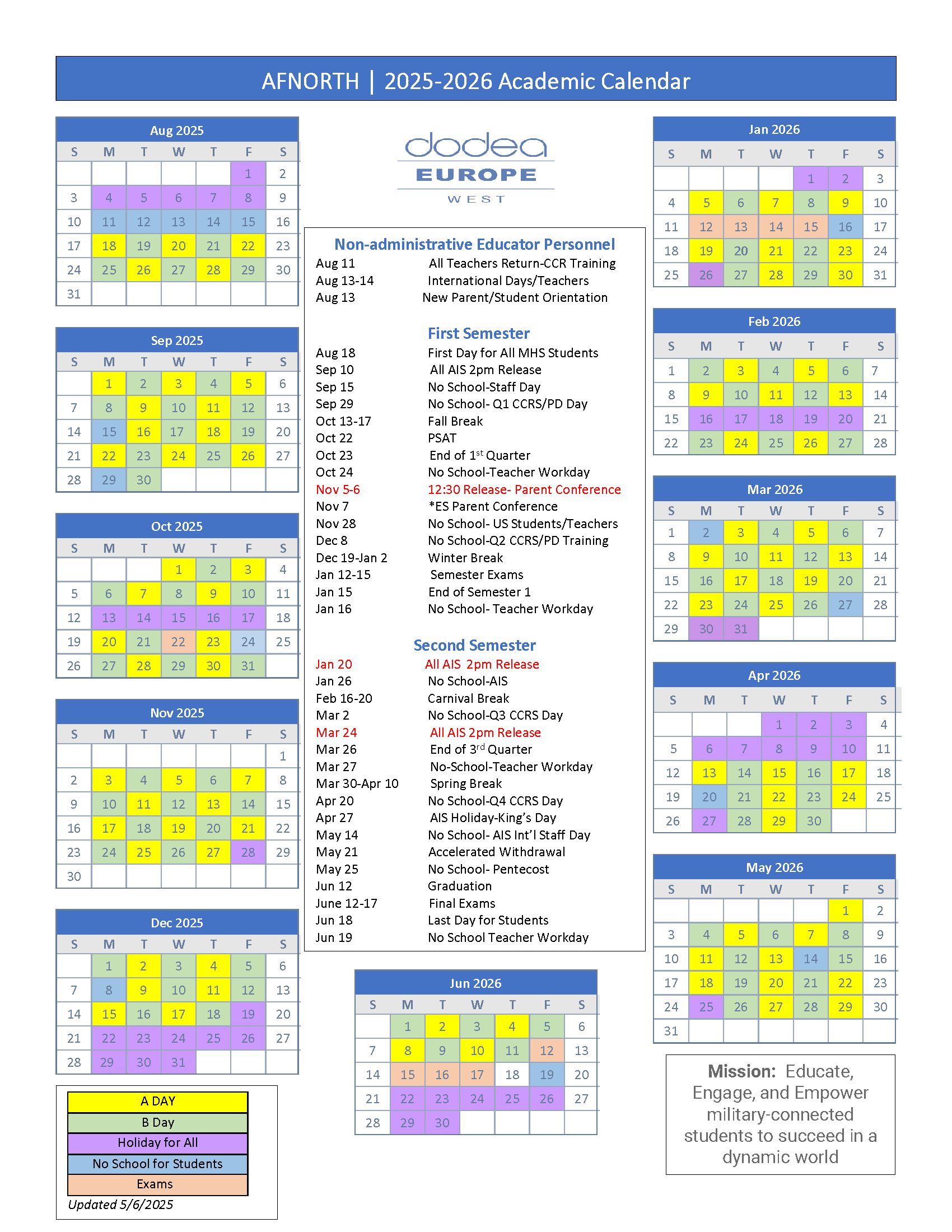 25-26 SY Calendar